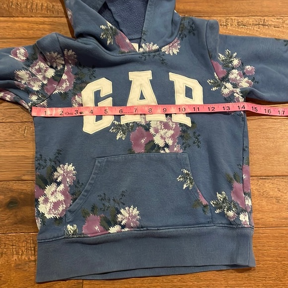 Gap Kids Girls Hooded Flowered Sweatshirt- Size Small - Picture 11 of 16